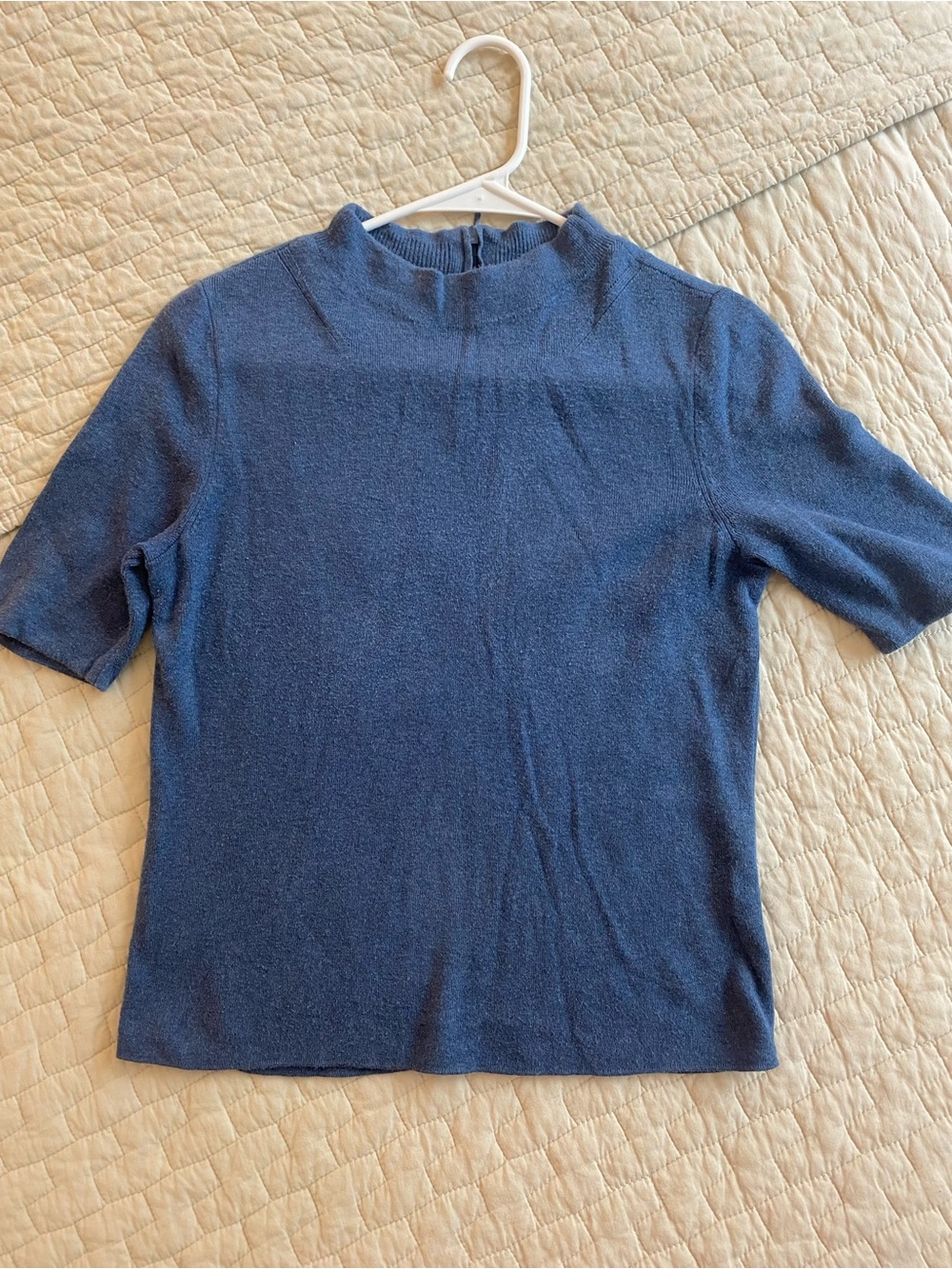 Talbots Short-Sleeve Mockneck Knit Top